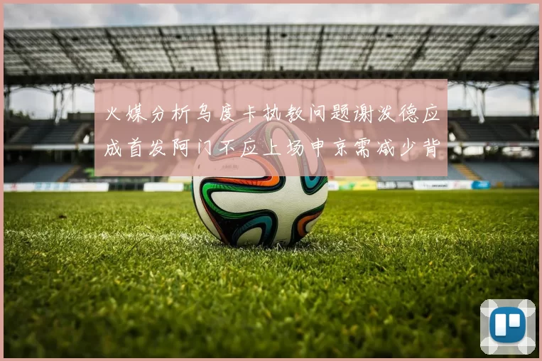 火媒分析乌度卡执教问题谢泼德应成首发阿门不应上场申京需减少背打次数