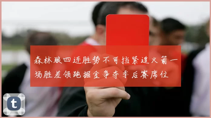 森林狼四连胜势不可挡紧追火箭一场胜差领跑掘金争夺季后赛席位